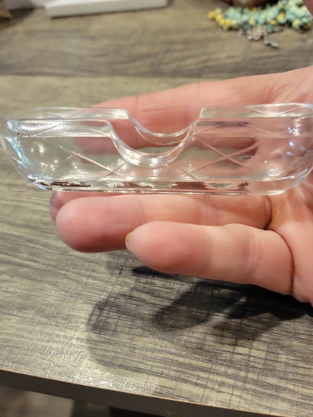 Toothpick Holder/ Salt Cellar..or Salt Cellar,Depression Glass EUC